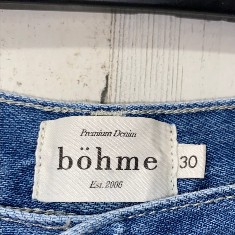 0721 Bohme Blue Denim Cutoff Shorts - Picture 2 of 3